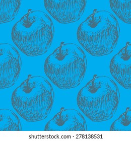 Seamless apple pattern
