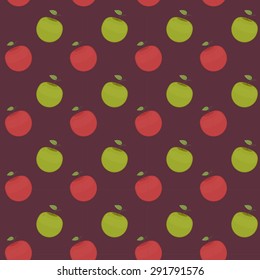 Seamless apple pattern
