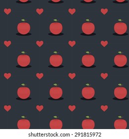 Seamless apple pattern