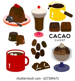 SEAMLESS APPLE PATTERN
Sweet menu is made from cacao.