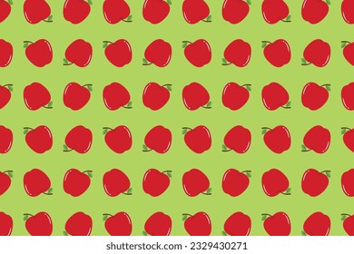Patrón de manzana sin soldadura para tela o fondo de papel pintado