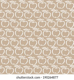 Seamless Apple Pattern (vector)