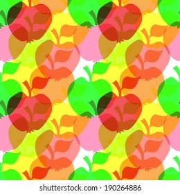 Seamless Apple Pattern (vector)