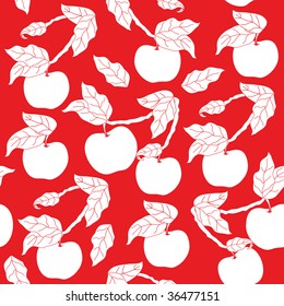Seamless apple tree