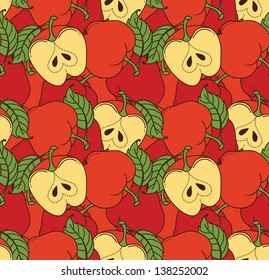 Seamless with apples