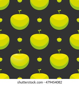 Seamless apples pattern