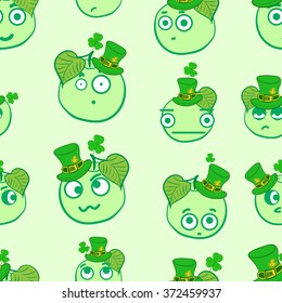 Seamless apples of a St. Patrick's Day