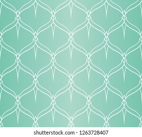 Seamless Arabesque Floral Pattern. Art Deco Style Background. Vector Abstract Flower Texture.
