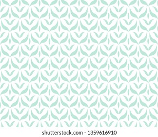 Seamless Arabesque Floral Pattern. Art Deco Style Background. Vector Abstract Flower Texture.