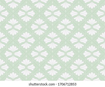 Patrón floral árabe sin inconvenientes. Fondo Art Déco. Textura de las flores abstractas del vector.