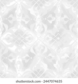 Patrón de Formas orgánicas abstractas mínimas arabescas sin costuras. Textura brocada geométrica floral. Fondo de tela. 