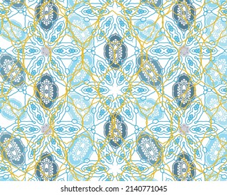 Seamless arabesque pattern, Arabic style.ornament pattern, abstract floral ornament.Traditional Islamic motif, Mosque decoration element.vector illustration, Turkish, Pakistan, Islam, Arabic, Indian.