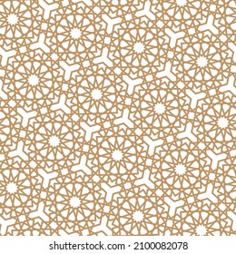 seamless Arabic arabesque Moroccan pattern	
