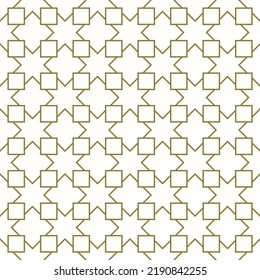Nahtlose arabische geometrische Ornamente auf der Grundlage der traditionellen arabischen Kunst. Mosaik Mosaik. Türkische, arabische Fliese auf weißem Hintergrund 