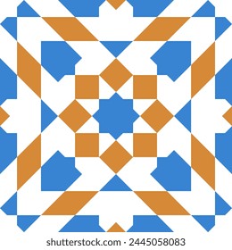Seamless arabic geometric ornament based on traditional arabic art. Muslim mosaic. Turkish, Arabian tile. Girih style.