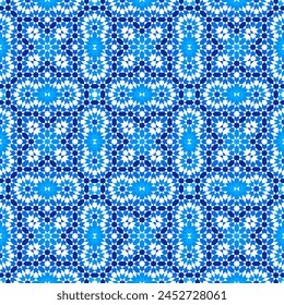 Adorno geométrico árabe sin costuras basado en el arte árabe tradicional. Mosaico musulmán. Azulejo turco, árabe. Al estilo de las chicas.