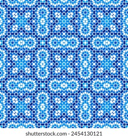 Seamless arabic geometric ornament based on traditional arabic art. Muslim mosaic. Turkish, Arabian tile. Girih style.