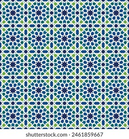 Seamless arabic geometric ornament based on traditional arabic art. Muslim mosaic. Turkish, Arabian tile. Girih style.