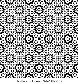 Seamless arabic geometric ornament based on traditional arabic art. Muslim mosaic. 