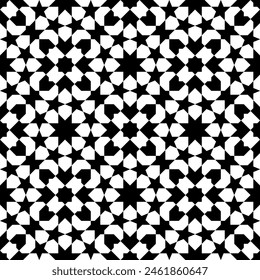 Seamless arabic geometric ornament based on traditional arabic art. Muslim mosaic. 