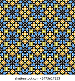 Nahtloses arabisches geometrisches Ornament basierend auf traditioneller arabischer Kunst. Arabische Fliesen. 