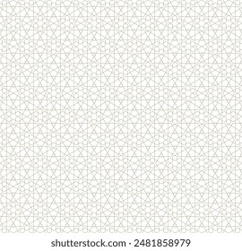 Seamless arabic geometric ornament based on traditional arabic art. Arabian tile. Lines.