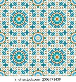 Nahtloses arabisches geometrisches Ornament basierend auf traditioneller arabischer Kunst. Arabische Fliese. 