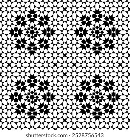 Seamless arabic geometric ornament based on traditional arabic art. Arabian tile. 