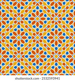 Seamless arabic geometric ornament based on traditional arabic art. 