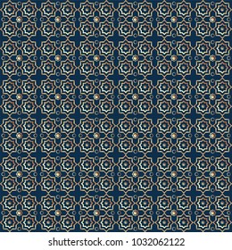 Seamless arabic geometric pattern, east ornament, indian ornament, persian motif, 3D pattern. Endless texture can be used for wallpaper, pattern fills, web page background. islamic pattern