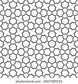 Seamless arabic  ornament based on traditional arabic art. Geometric mosaic. 