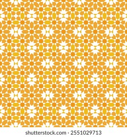 Seamless arabic ornament based on traditional arabic art. Geometric mosaic.	
