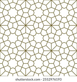 Seamless arabic ornament based on traditional arabic art. Geometric mosaic. 

