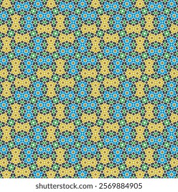 Seamless arabic ornament based on traditional arabic art. Geometric mosaic.