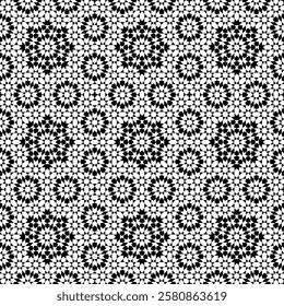 Seamless arabic ornament based on traditional arabic art. Geometric mosaic.
