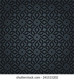 seamless arabic pattern in a dark color