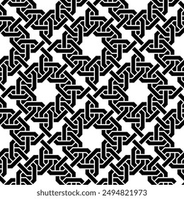 Nahtloses arabisches Muster aus sternförmigem Mosaik. Geometrisches arabisches Wiederholungsmuster einer druckbaren Vektorgrafik.