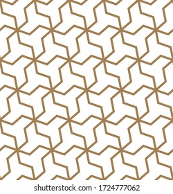 Patrones geométricos tradicionales árabes sin mar. Diseño para textil, corte láser, cubiertas, embalaje.Líneas de espesor promedio.