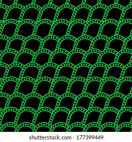 Seamless arc pattern