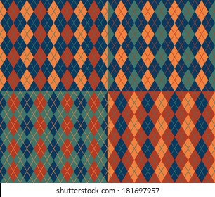 Seamless argyle pattern