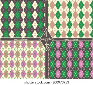Seamless argyle pattern