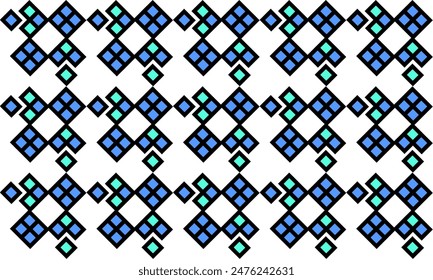 Patrón de argyle sin costuras en colores azul verde y blanco, patrón de repetición de tablero de ajedrez de diamantes azul bicolor, Imagen completa, diseño para la impresión de tela