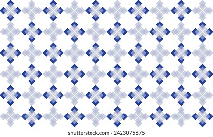 Seamless argyle pattern in blue and white colors, two tone blue diamond checkerboard repeat pattern, replete image, design for fabric printing
