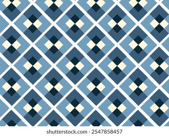 Seamless argyle pattern cute vintage inspired design in sky blue and blue colors for clothing, digital art, Web and UX argyle digital download pattern