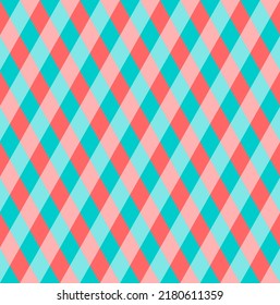 Seamless argyle pattern. Diamond shapes background. Vector colorful bright texture