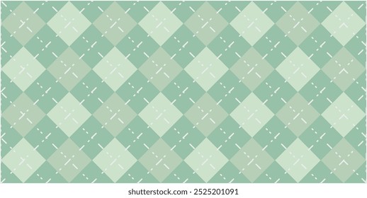 Seamless argyle pattern. Diamond shapes background. Vector.