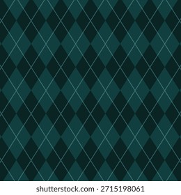 Seamless argyle pattern. Diamond shapes background. Vector