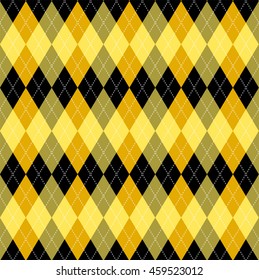 Seamless argyle pattern. Diamond shapes background. Vector