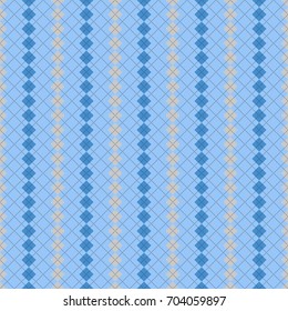 Seamless argyle pattern in pale blue and grey.