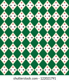 Seamless Argyle-Plaid Vector Art Pattern